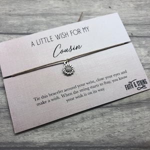 Pulsera de la amistad para primos, regalo para primos, regalo para ella, regalo de cumpleaños para primos