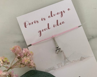 Paris gift, eiffel tower gift, paris bracelet, eiffel tower charm bracelet