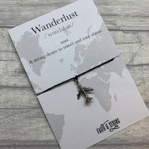 Reislustcadeau, reiscadeau, reisvriendschapsarmband, reislustarmband, afscheidscadeau.