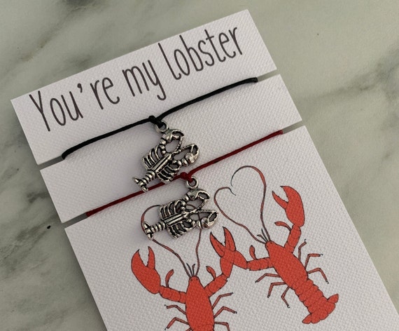 Carte Saint-Valentin Homard 'Il Est Son Homard' - Neuf, Fait Main, Amour/amitié
