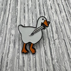 Silly Goose Enamel Pin – Funny Goose Lapel – Cute Animal Gift for Friends
