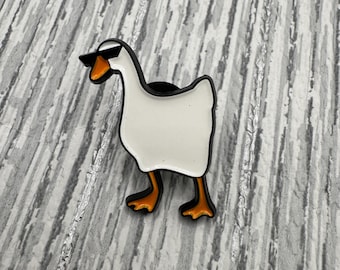 Alberne Gans Emaille Pin: Goofy Tier mit Sonnenbrille