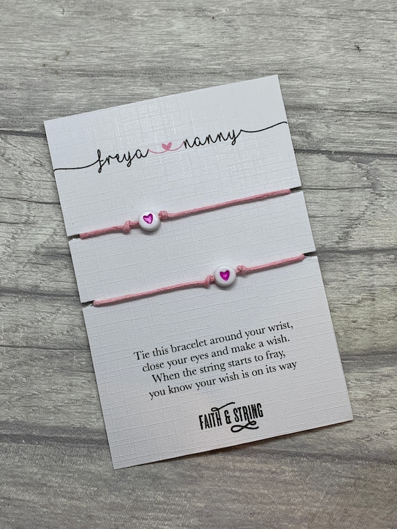 Personalised shop nanny bracelet
