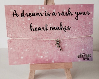Cinderella Wish Bracelet: Fairy Charm Friendship Gift