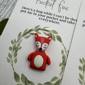 Renard de poche, câlin de poche, renard de la Saint-Valentin, Saint-Valentin longue distance, câlin longue distance, cadeau Saint-Valentin, cadeau renard, cadeau renard fête des mères
