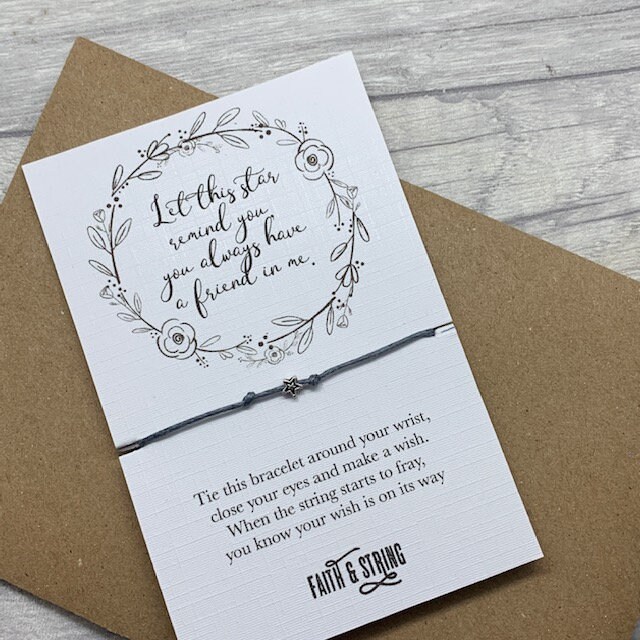 Thinking Of You Gift Friend In Me Gift Sympathy Card Get Etsy