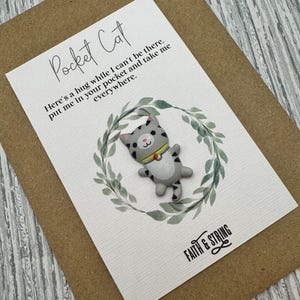 Chat de poche, câlin de poche, chat de Noël, longue distance, câlin longue distance, cadeau Saint-Valentin, cadeau pour propriétaire de chat