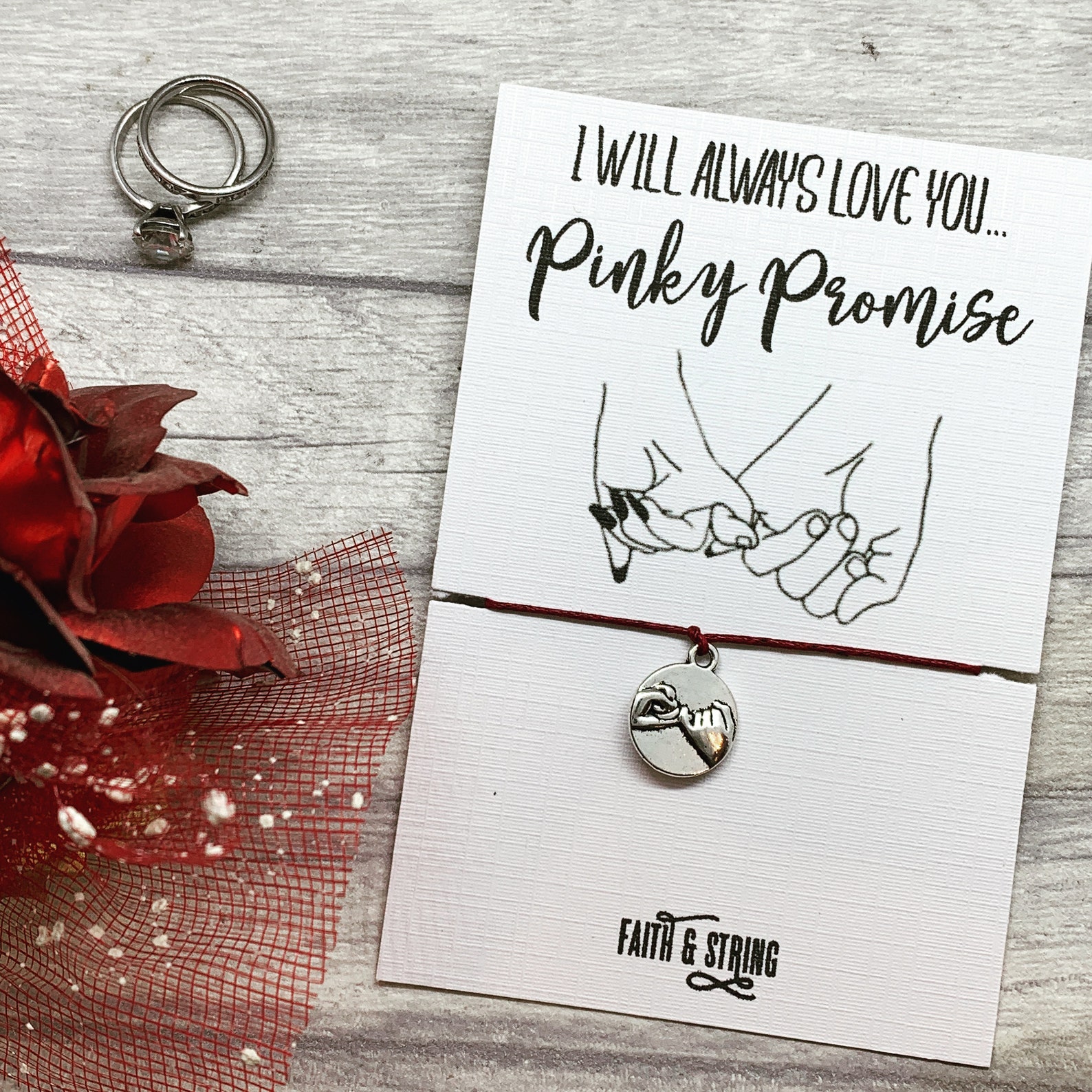 Pinky Promise Wish Bracelet Pinky Promise Gift Pinky Promise Etsy