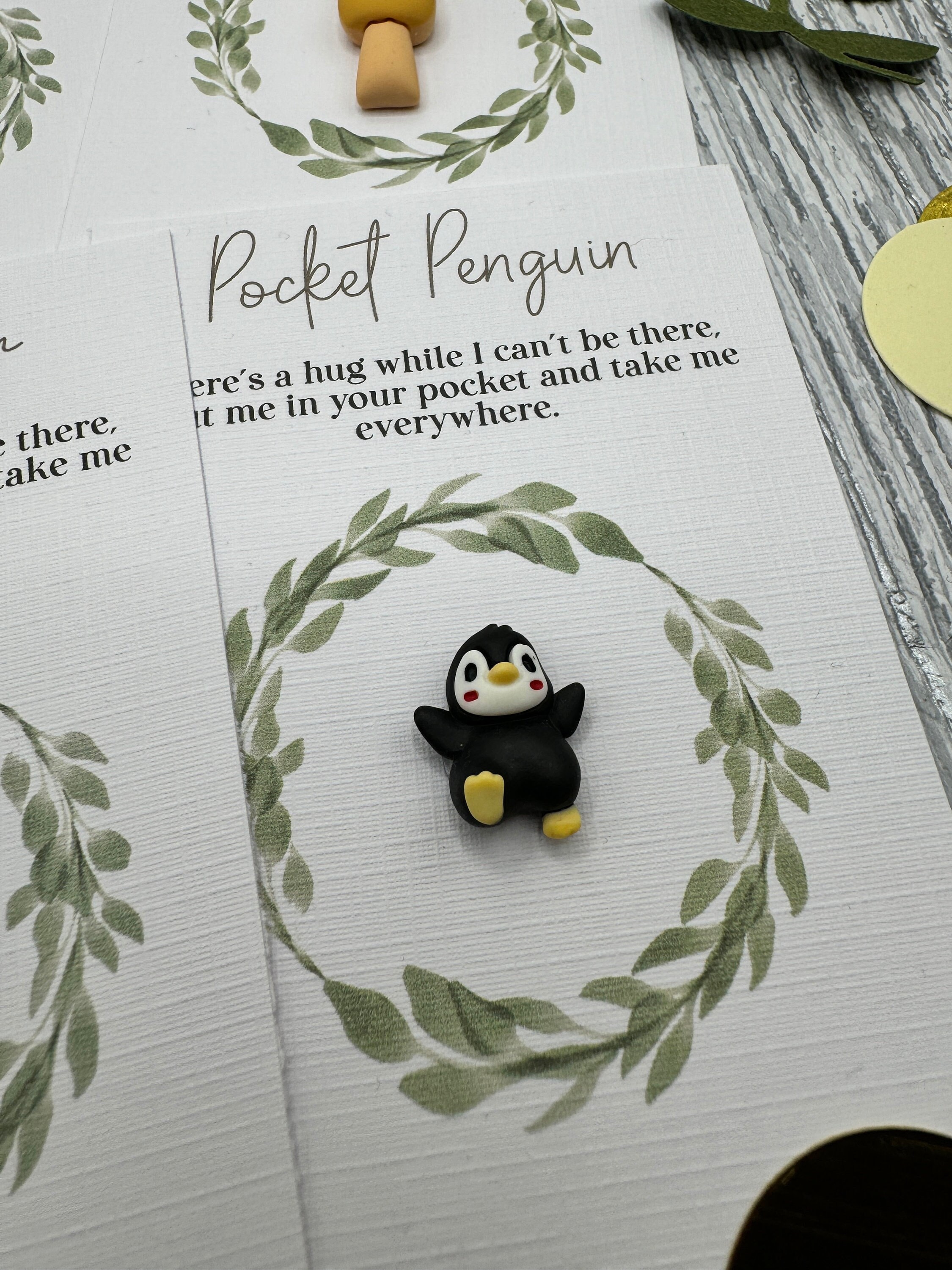 Dacitiery 3 Stück A Little Pocket Pinguin Umarmung, niedliches  Pinguin-Geschenk, Andenken, Ornament, Taschenumarmung, Tierdekoration,  besondere