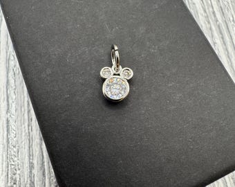 Handgefertigte Maus Silhouette Charm - Anhänger zur Schmuckherstellung