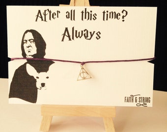 Always Gift Harry Potter Gift Bracelet Valentines Gift for Harry Potter Fan Valentines Gift for her Valentines gift for him