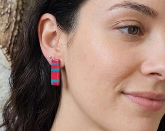 KC Current Inspired Polymer Clay Earrings