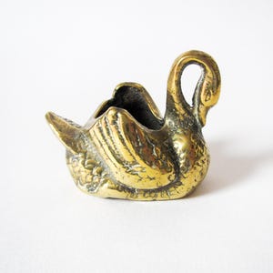 Vintage Brass Swan, Home Décor, Brass Decor image 3