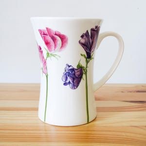 Ringtons Sweet Pea Design Mug, Fine Bone China, Tea Coffee Mug