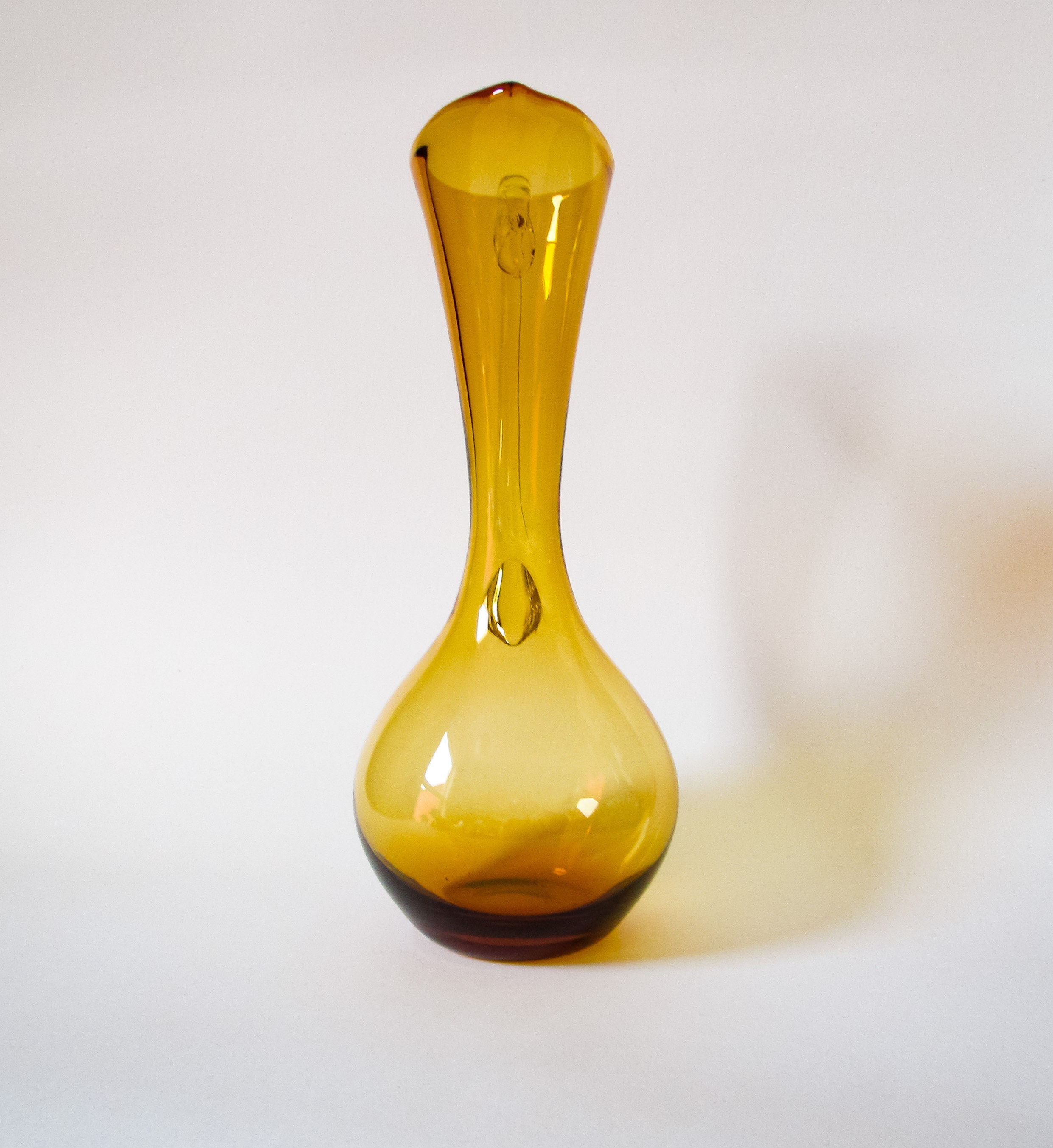 Krosno Glass Pitcher c.1960's Made in Poland Etsy