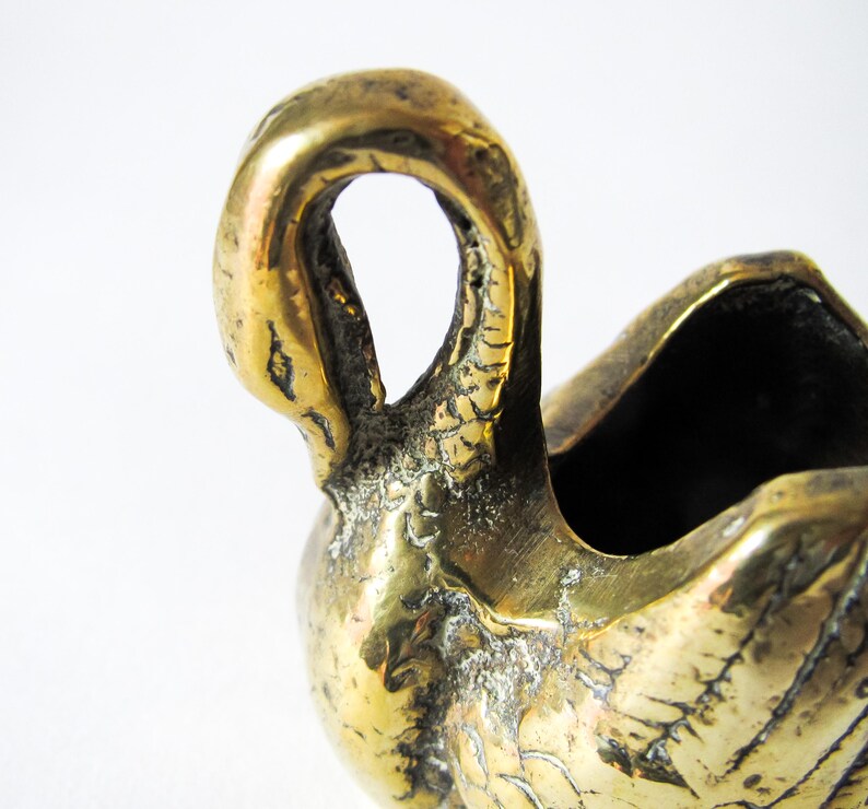 Vintage Brass Swan, Home Décor, Brass Decor image 8