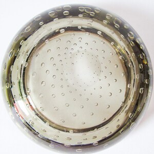 Whitefriars Glass bowl, Pattern No. 9099, Controlled Air Bubble, Choice of Colour c.1960’s image 8