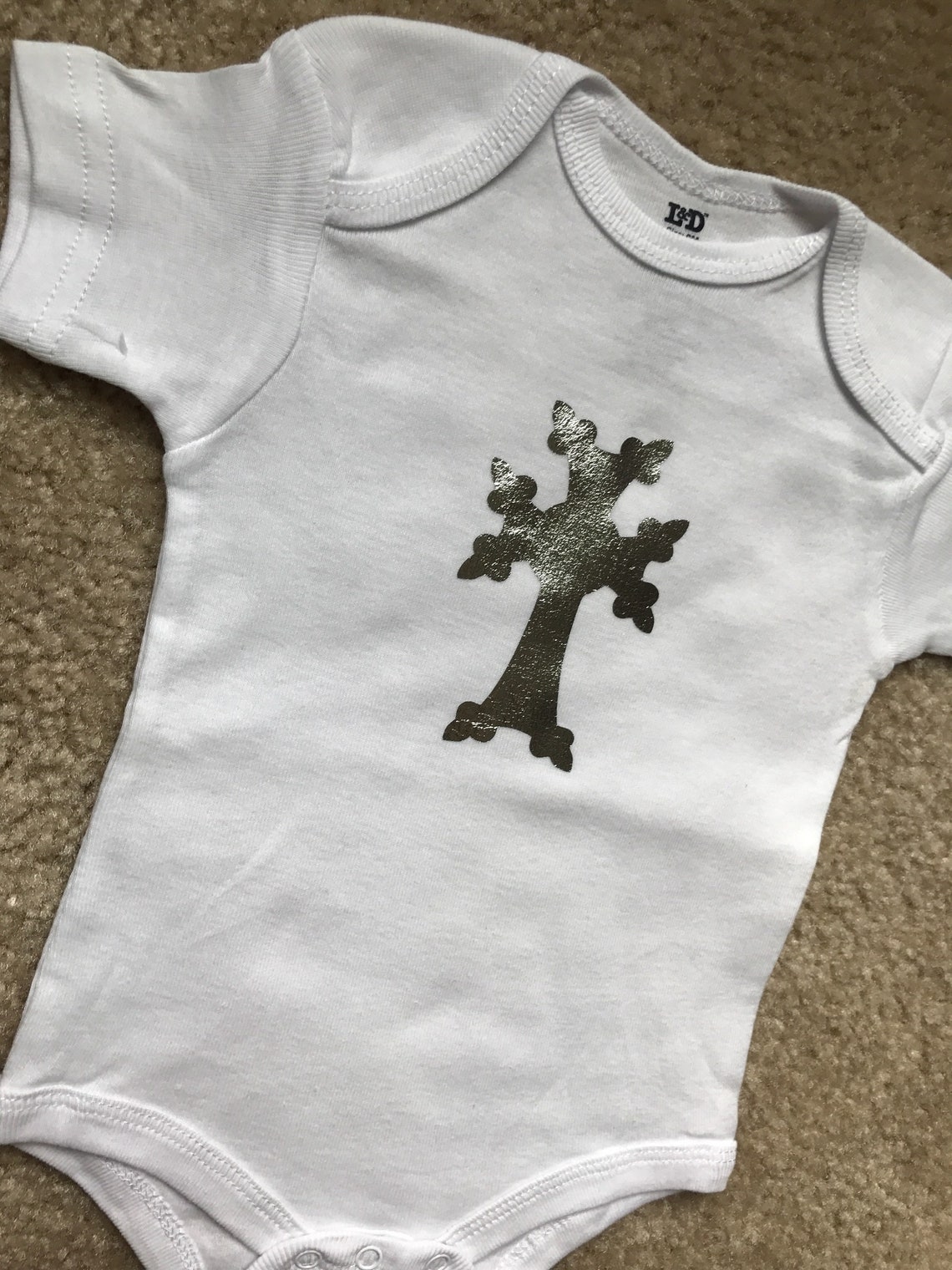 Christening Baby Onesie Armenian Cross Baptism Onesie Baby Etsy
