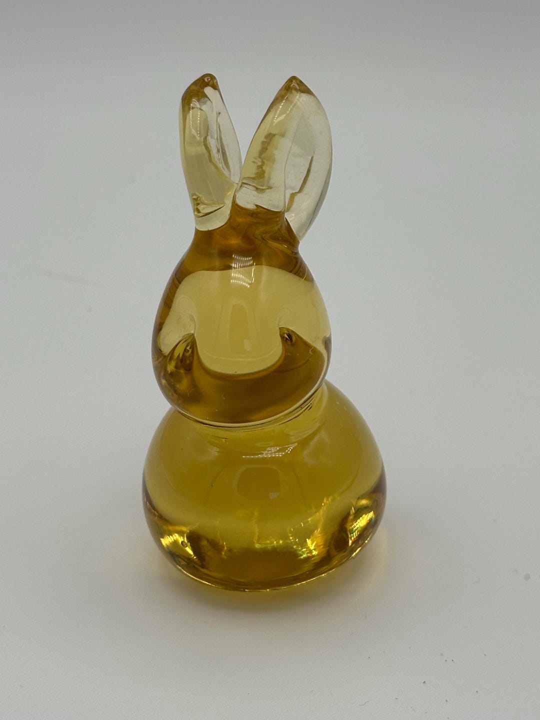 Amber Art Glass Hand Blown Bunny Rabbit - Etsy