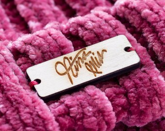 Wood Tags, Wooden Tags, Custom Personalized Tags, Business Tags, Rustic Tags, Crochet Label Tags, Garment Tags, Solid Wood Tag