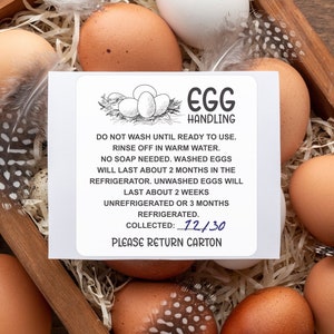 Egg Handling Stickers: Eco-Friendly Care Guide for Washing, Storage & Freshness