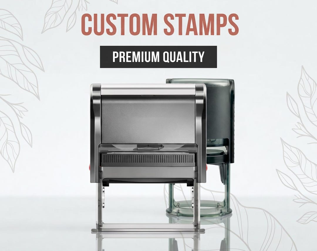 Custom Inking Personalized Self-inking Custom Stamp: Any Image, 5 Ink Colors - Etsy