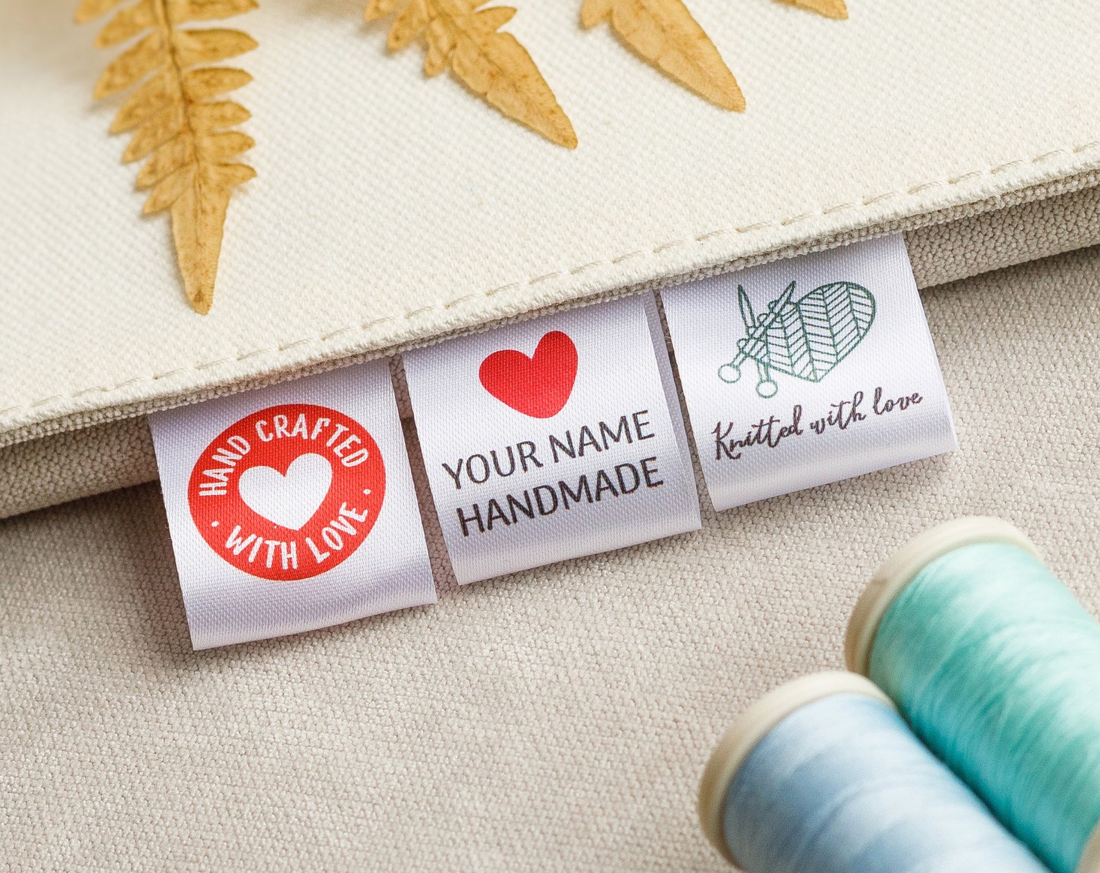 Custom Printed Fabric Labels, Sewing & Knitting Projects - Etsy