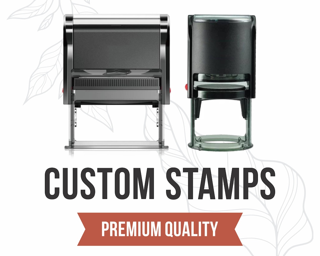 Custom Stamp 5 Ink Color We Will Make Any Image of Your Choice 