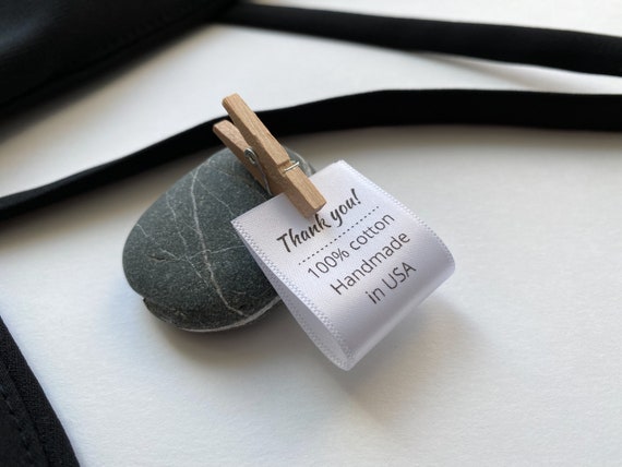 50 etiquetas de saten personalizadas para ropa etiquetas organicas blancas etiquetas para prendas de vestir hechas a mano etiquetas de ropa personalizadas etiquetas para coser y tejer Etsy Mexico