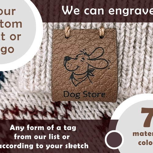 25 PACK. Faux Leather Tags Rivet Tags Clothing Labels Etsy