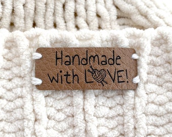 Custom Faux Leather Clothing Tags: Personalized Garment Labels