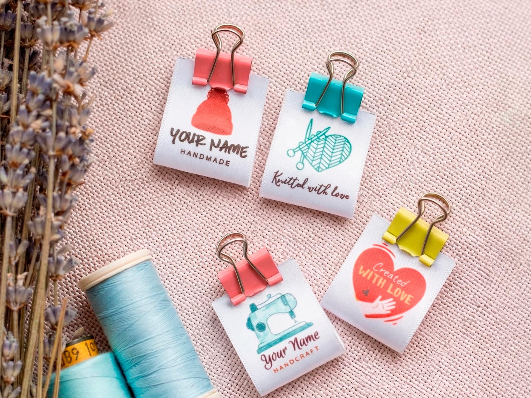 Custom Fabric Sewing Labels, Personalized Clothing Tags, Knitting ...