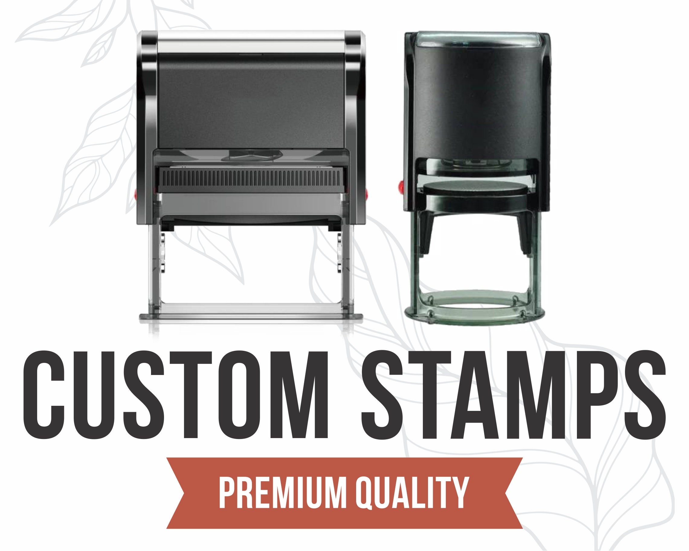 Ink Stamps Personalized 5 Ink Color We Will Make Any Image Etsy