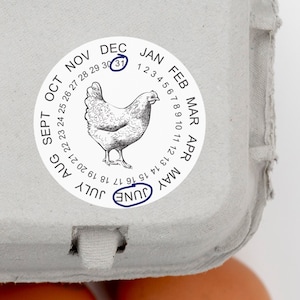 Egg Production Date Stickers: Easy-to-Apply Labels for Egg Cartons to Identify Freshness and Ensure Traceability of Your Chicken Eggs