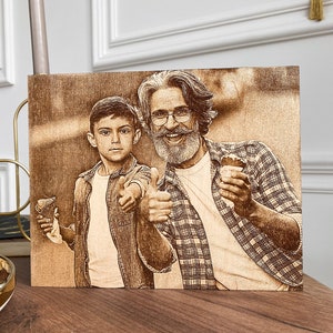 Handmade Wood Burned Photo Art: Your Memories Preserved on Country Wall Art