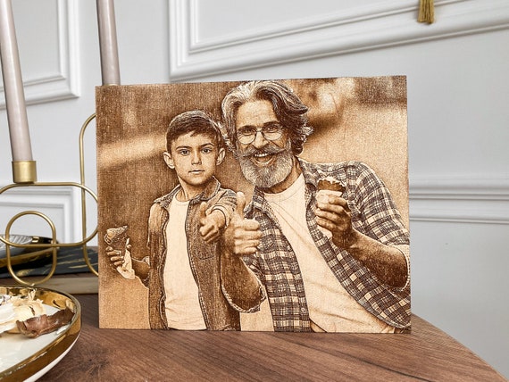 Wood Picture Laser-wood Burn Picture-custom Laser Wood Picture-handmade  Picture 