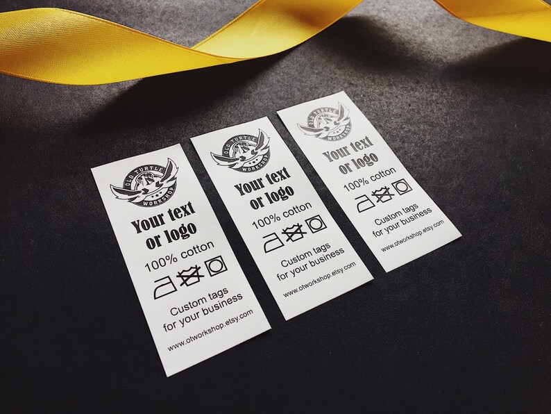 100 Nylon Tags Woven Labels Custom Fabric Labels Nylon Tags Etsy