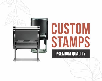 Self inking custom stamps personalized - 5 ink color - We will make any image of your choice