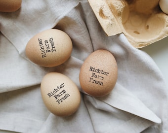 Custom chicken eggs stamp - 5 ink color - Ink-self or handle stamp - One inch size