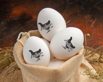 Custom chicken eggs stamp - 5 ink color - Ink-self or handle stamp - One inch size