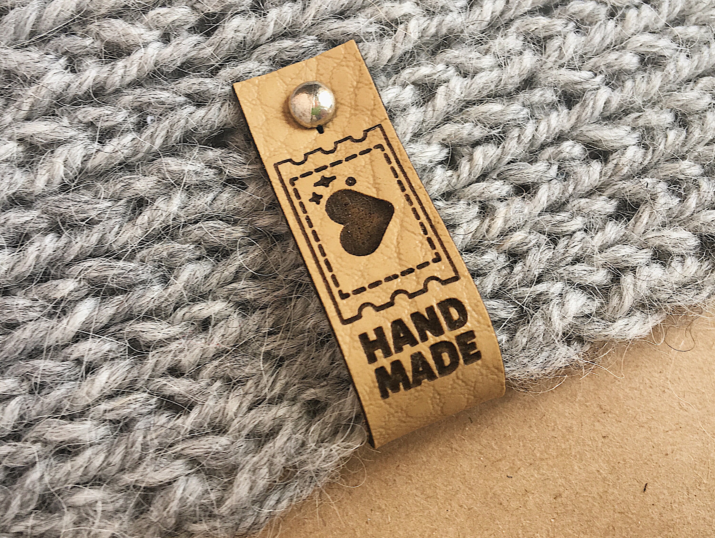 25 Leather Tags Rivet Tags Clothing Labels Leather Labels Etsy