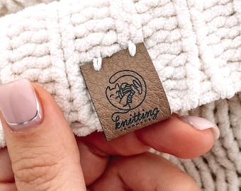 Custom Faux Leather Tags: Crochet, Knitting, Sewing Labels