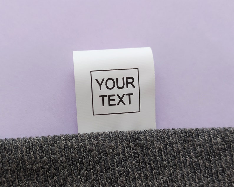 50 Custom Satin Clothing Labels White Organic Labels Apparel Etsy