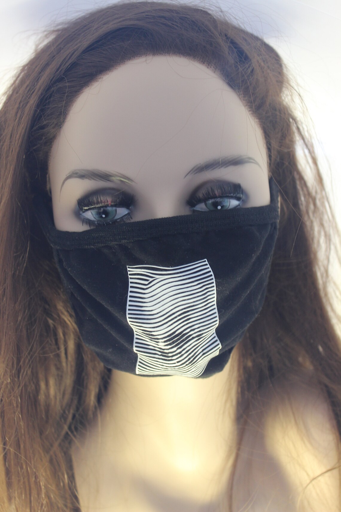 Optical Illusion Skull Face Mask for Him or Her Etsy