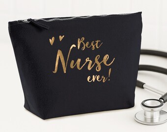 Niedliche Segeltuch-Make-up-Tasche Als Geschenk Für Krankenschwestern & Frauen – Organizer Für Kosmetik