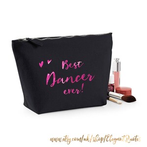 Trousse à Maquillage Personnalisée Avec Prénom - Réf. 06, Danse Danseuse, Polyester