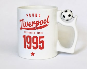 Regalo personalizado de Liverpool, taza personalizada de Liverpool, regalo de cumpleaños