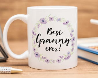 Cadeau grand-mère, belle tasse grand-mère, cadeau d'anniversaire