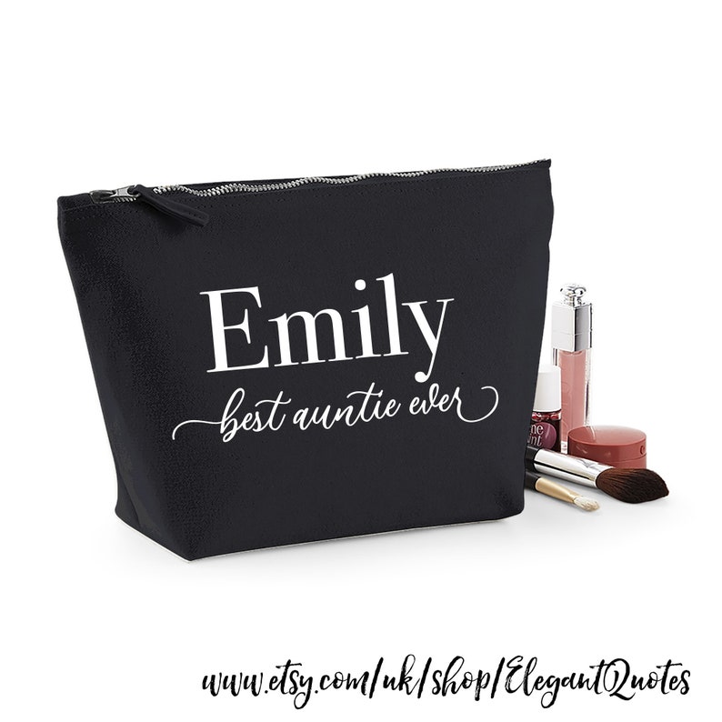 Auntie gift personalised makeup bag image 8