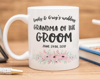 Grandma of the Groom mug, wedding favour, birthday gift